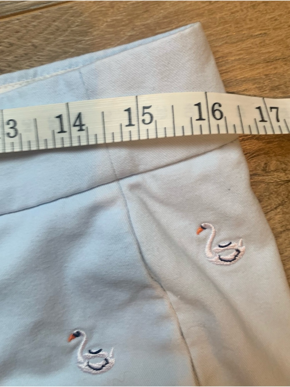 J. Crew Light Blue Embroidered Swan Shorts - 6 - Picture 5 of 9